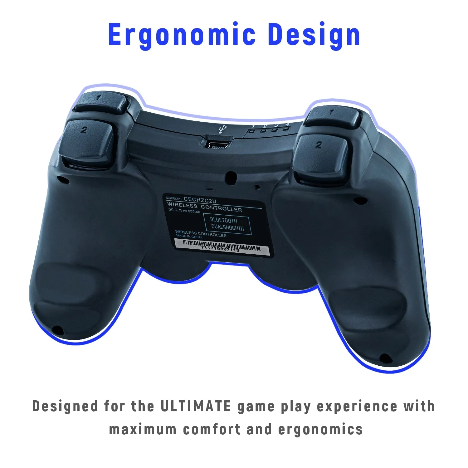 High Sensitive Wireless Double Shock Controller For PS3/PS3 Slim/PS3 Super Slim