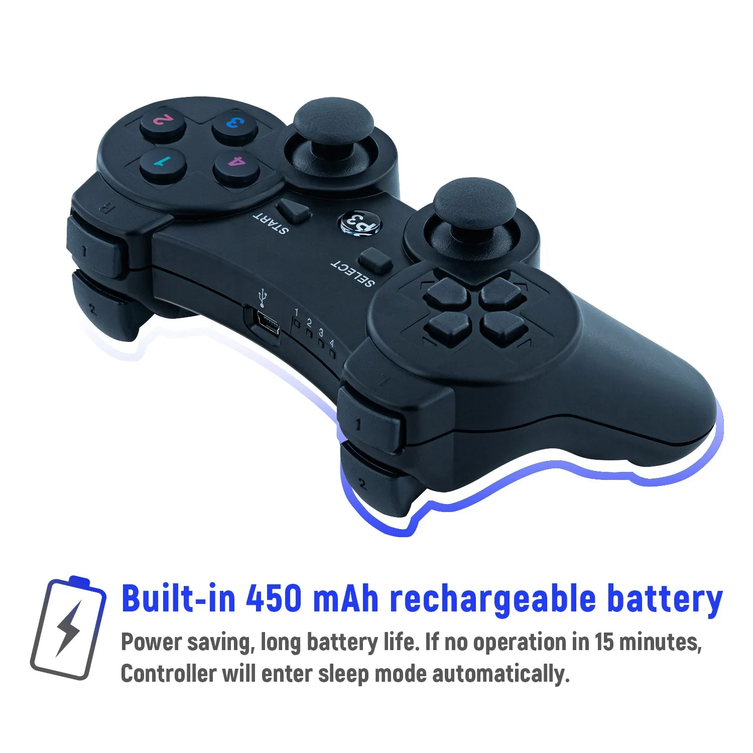 High Sensitive Wireless Double Shock Controller For PS3/PS3 Slim/PS3 Super Slim