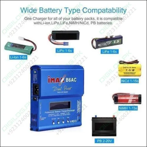 Imax 80w Nimh 3s Rc Lipo Battery Balance Charger Discharger B6ac