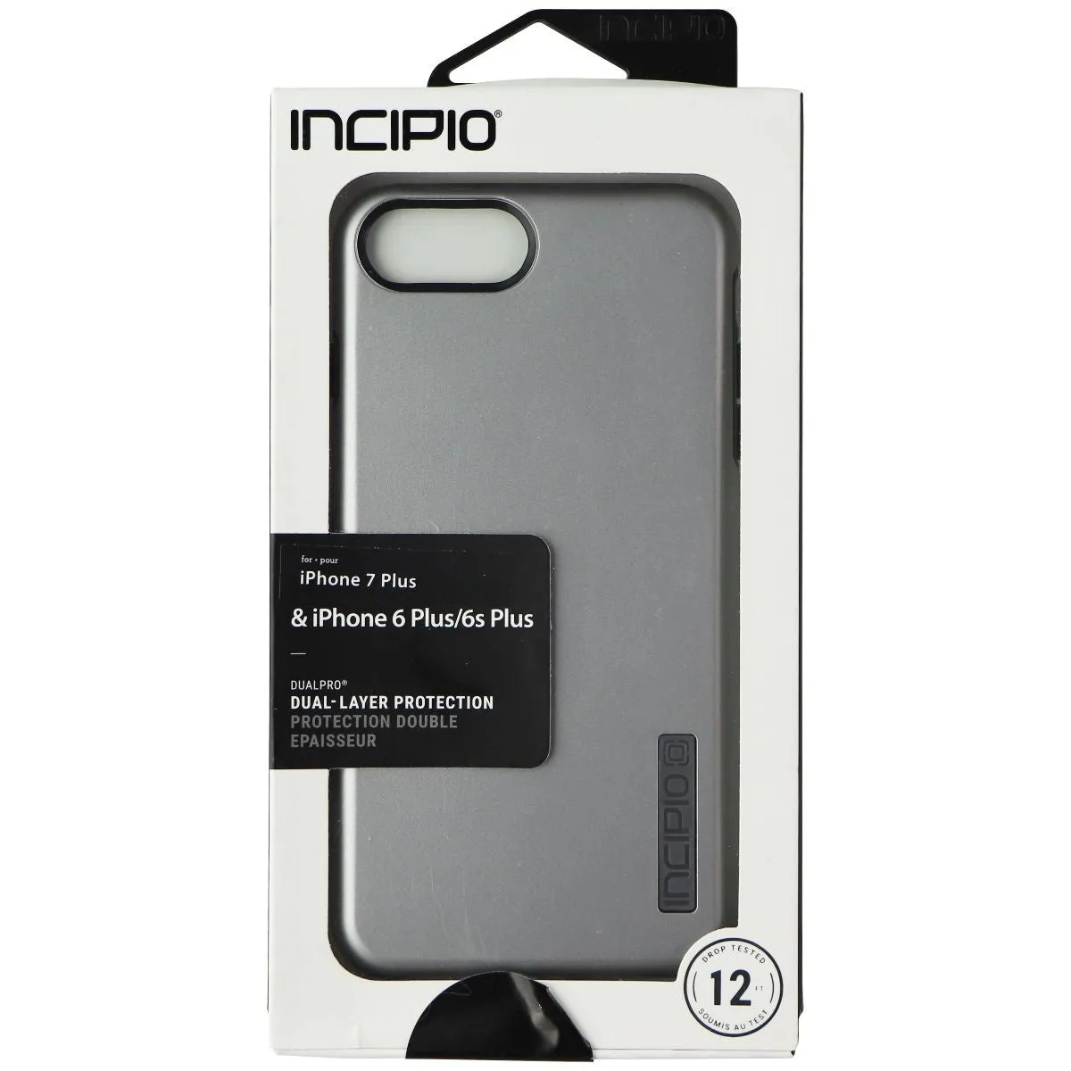 Incipio DualPro Case for Apple iPhone 8 Plus/7 Plus - Iridescent Silver/Charcoal