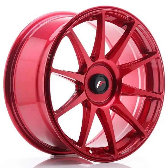 JAPAN RACING - JR WHEELS JR11 18X8.5 ET35-40 CUSTOM PCD PLATINUM RED