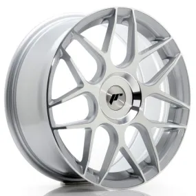 JAPAN RACING - JR WHEELS JR18 18X7.5 ET35-40 CUSTOM PCD MACHINED SILVER