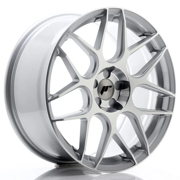 JAPAN RACING - JR WHEELS JR18 19X8.5 ET20-42 5 STUD CUSTOM PCD MACHINED SILVER