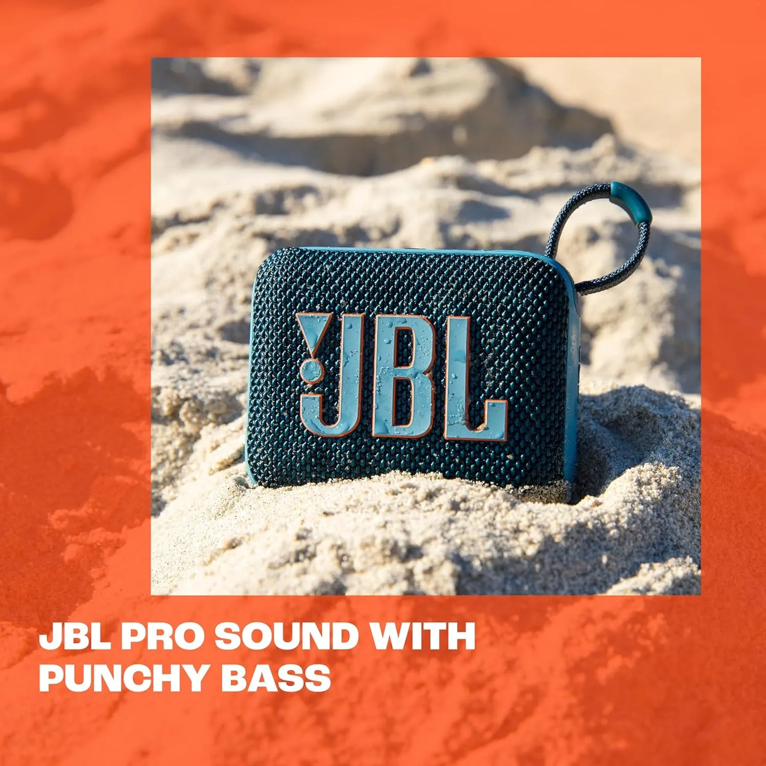 JBL Go 4 - Ultra-Portable, Waterproof and Dustproof Bluetooth Speaker, Big Pro Sound with Punchy Bass, 7-Hour Built-In Battery, Made in Part with Recycled Materials (Purple)