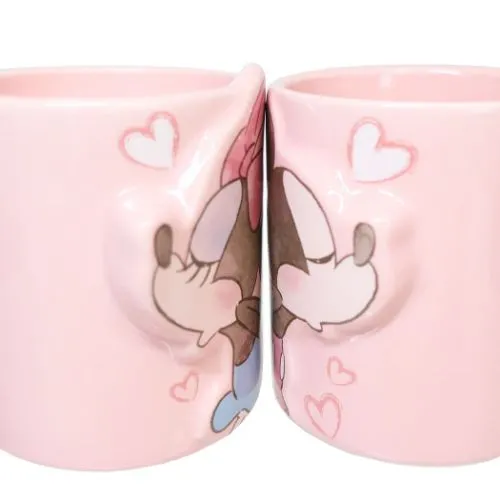 JP x RT  - Mickey & Minnie Mouse Pastel Colors Mugs Pair Box Set