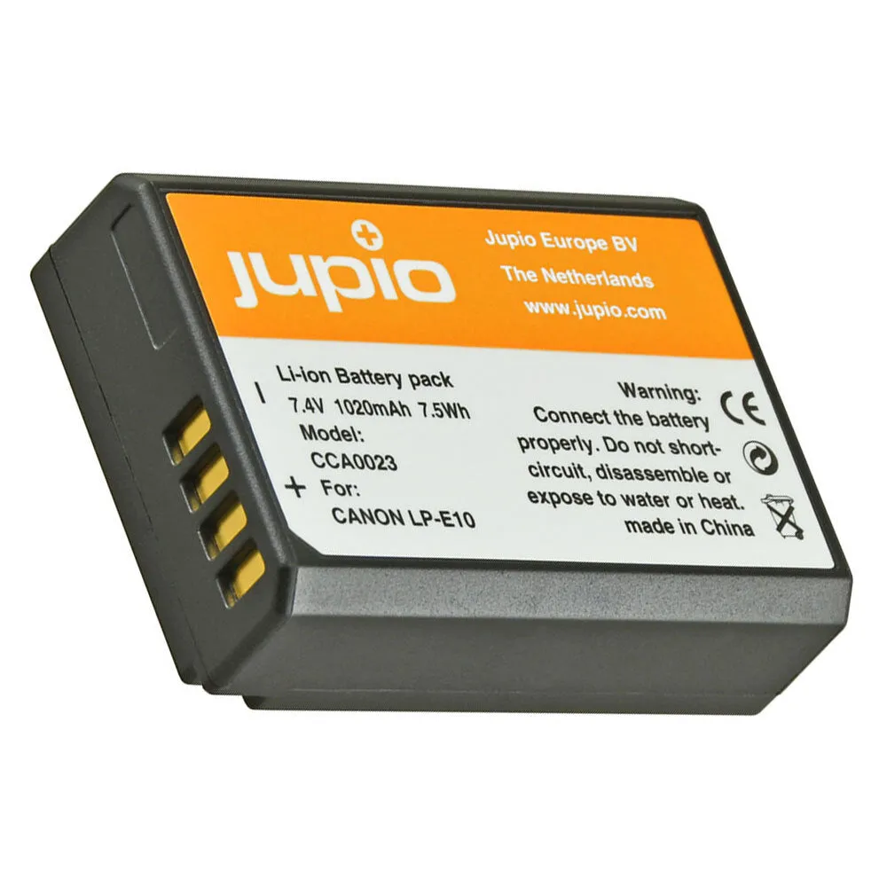 Jupio 2x Batteries 1150mAh & USB Single Charger Kit For Canon LP-E10