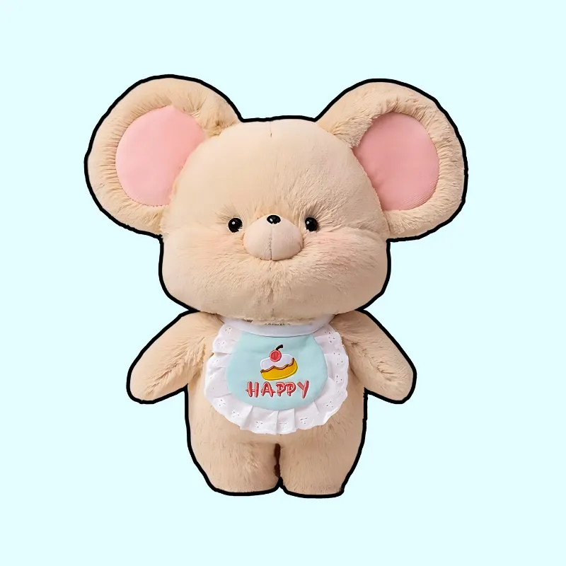 Kawaii Happy Mouse Plushie