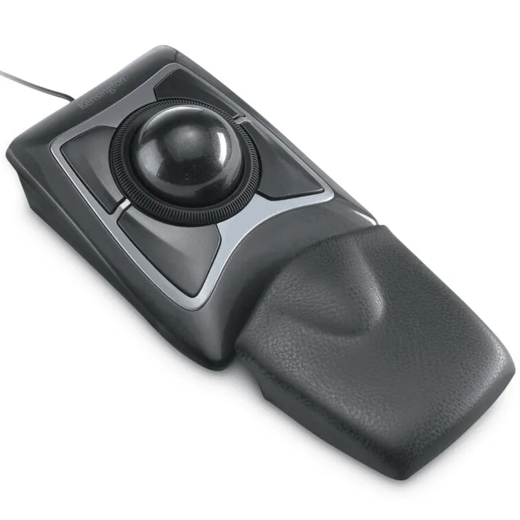 Kensington Expert Trackball Mouse Wired Optical Black/Grey Scroll Wheel