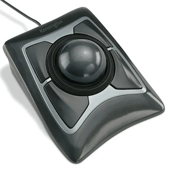 Kensington Expert Trackball Mouse Wired Optical Black/Grey Scroll Wheel