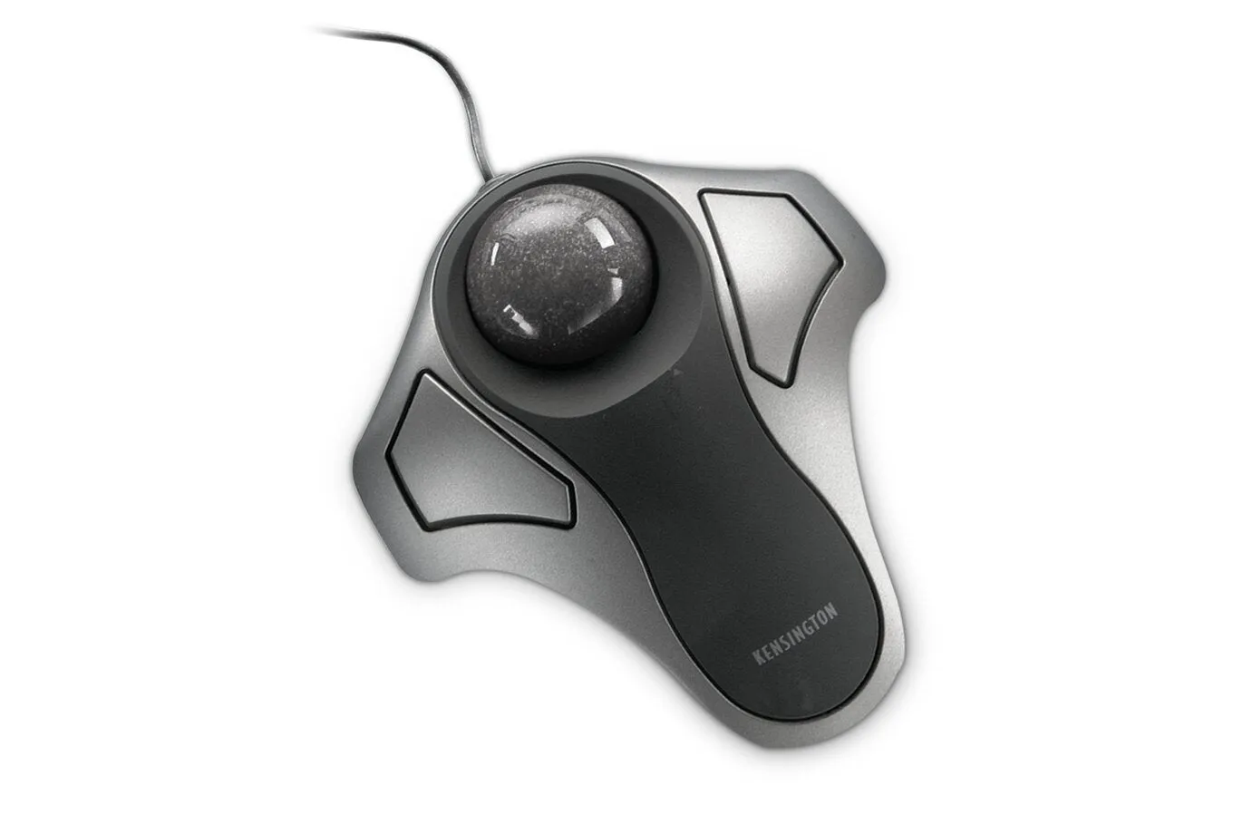 Kensington Orbit Optical Trackball - Trackball - Optical - 2 Button(S) - Wired - Ps/2, Usb - Black, Metallic Silver