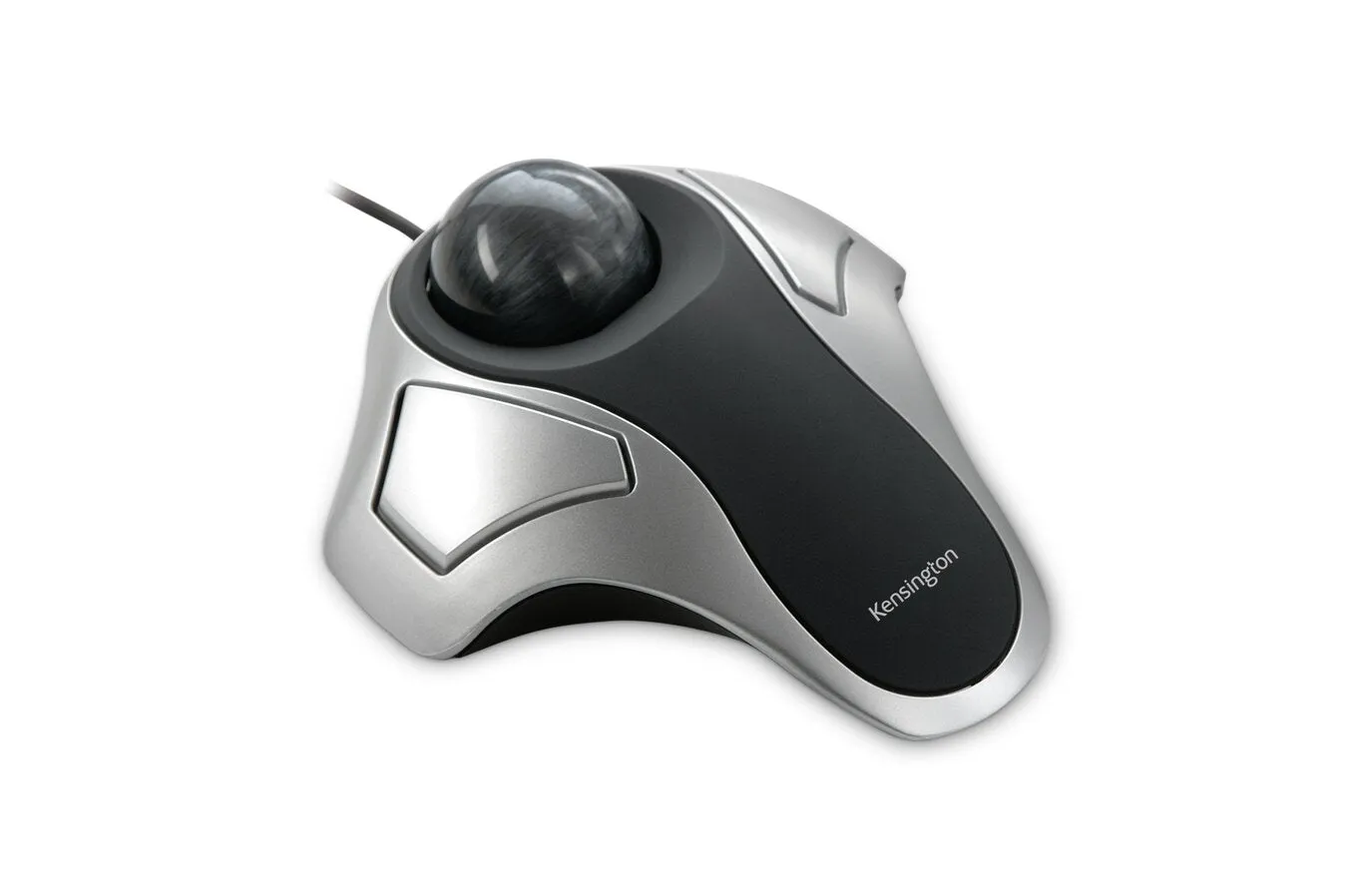 Kensington Orbit Optical Trackball - Trackball - Optical - 2 Button(S) - Wired - Ps/2, Usb - Black, Metallic Silver