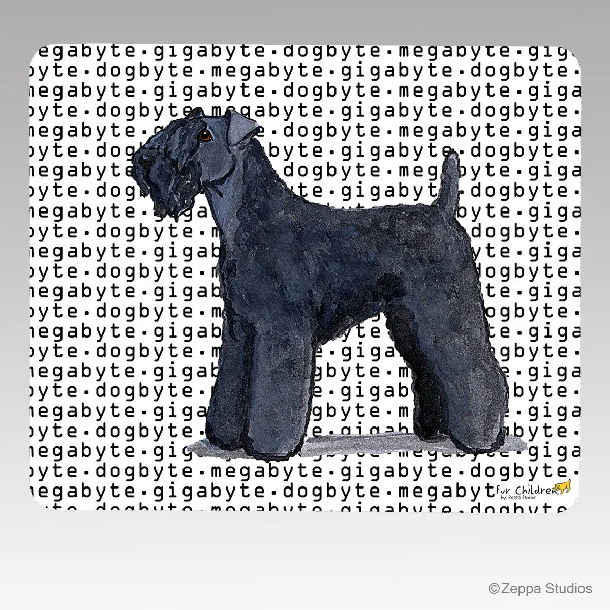 Kerry Blue Terrier Megabyte Mouse Pad