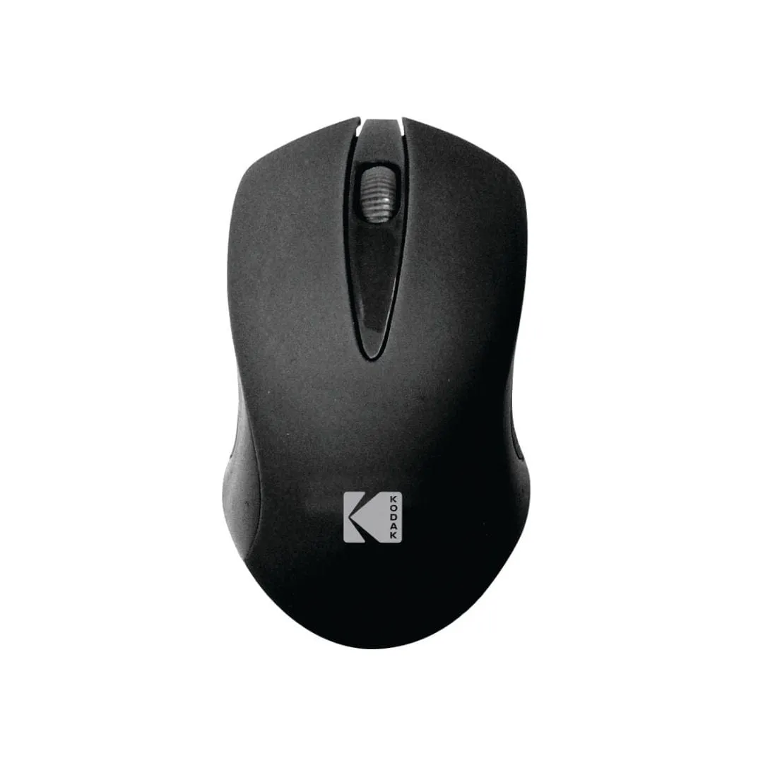 KODAK -  Wireless Optical Mouse 2.4GHz USB Mini Receiver Black - CMO801