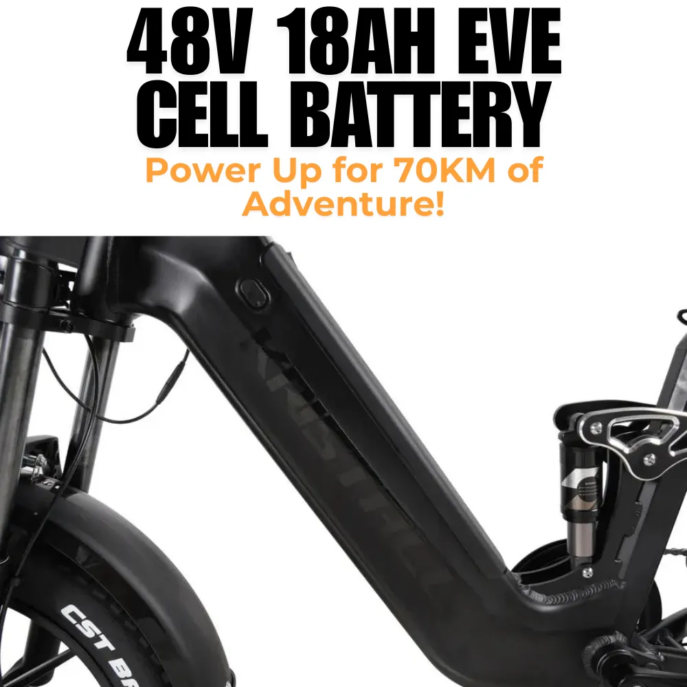 Kristall V20 Electric Bike Free Phone Holder   Bag  6 Months Free Service