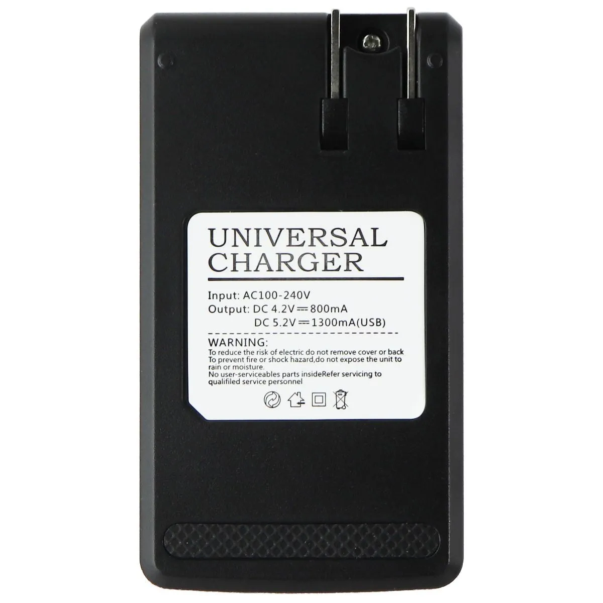 LCD   USB IC Smart Wall Charger - Black