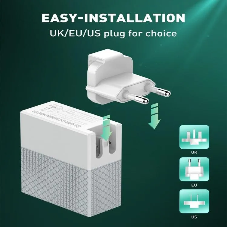 LDNIO A2620C 65W Fast Charging Universal Charger with Dual Type-C and USB-A Ports