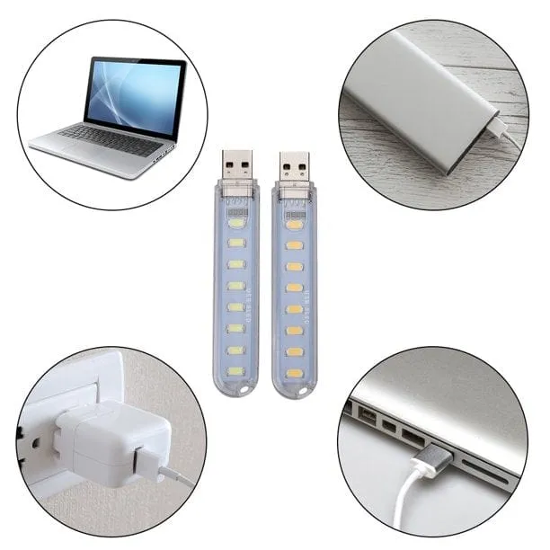 LED Mini Portable USB Light ( Pack Of 2 )