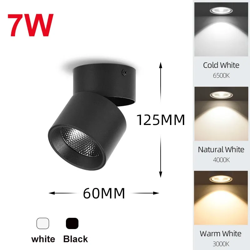 Led Spot Light 220V Track Light 20W 30W COB Ceiling Spots Lamp Surface Mounted Spotlight Fixture Indoor Lighting For Home Store