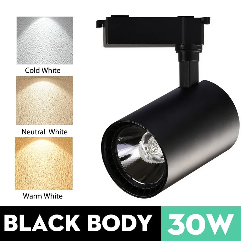 Led Spot Light 220V Track Light 20W 30W COB Ceiling Spots Lamp Surface Mounted Spotlight Fixture Indoor Lighting For Home Store