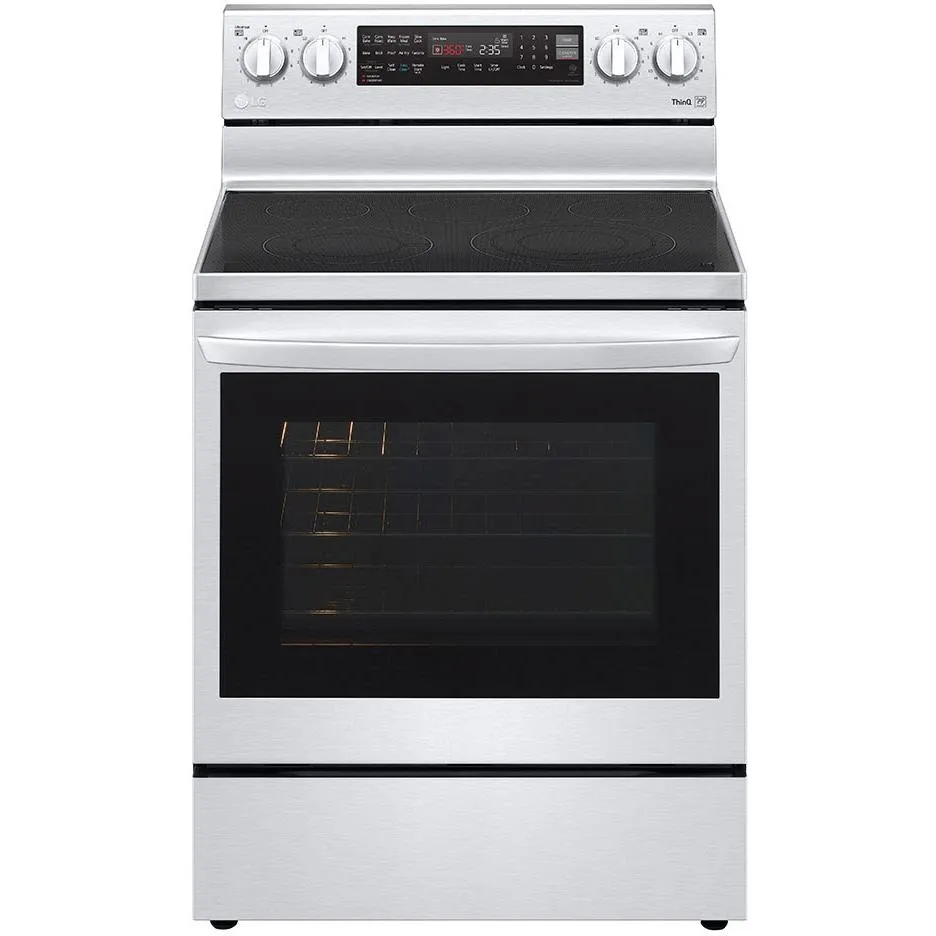 LG 30-inch, 6.3 cu.ft. Freestanding Electric Range with Wi-Fi Connectivity LREL6325F