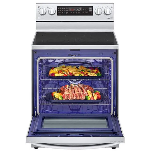 LG 30-inch, 6.3 cu.ft. Freestanding Electric Range with Wi-Fi Connectivity LREL6325F