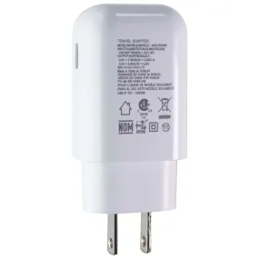 LG Adaptive USB-C Wall Charger Travel Adapter - White (MCS-P01WP/WD/WR)