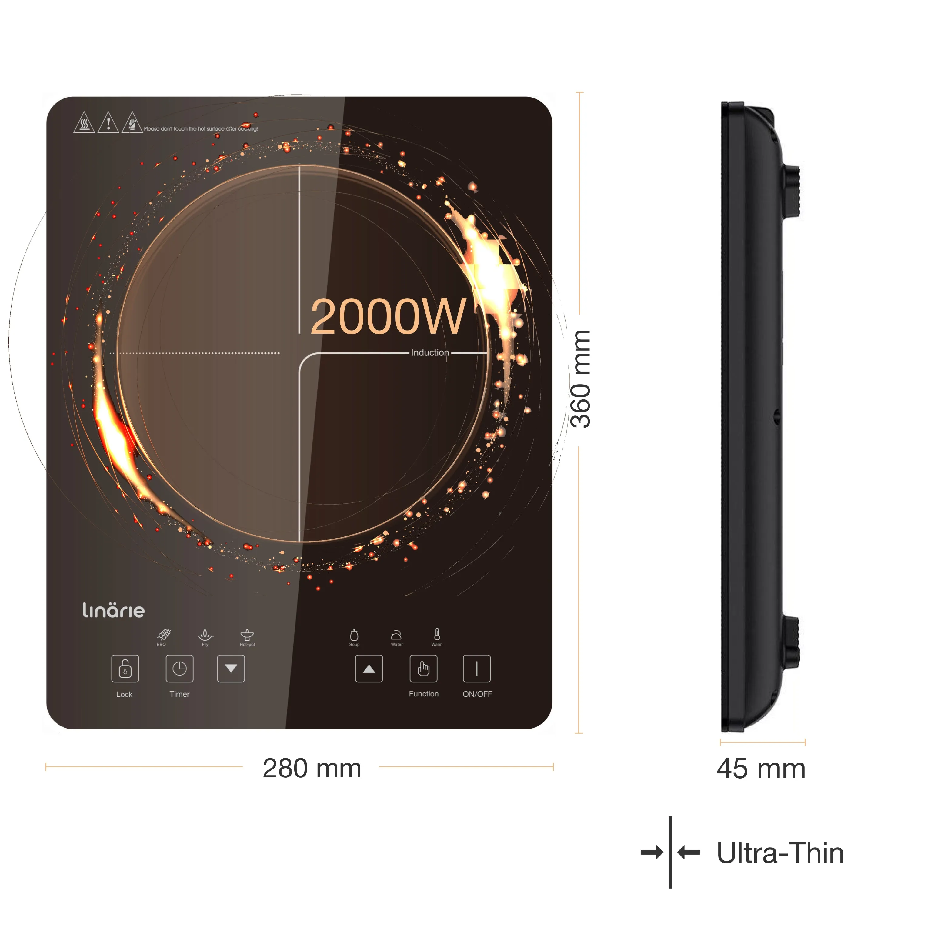 Lille Ultra-Thin Portable Induction Cooktop LS30I1Z