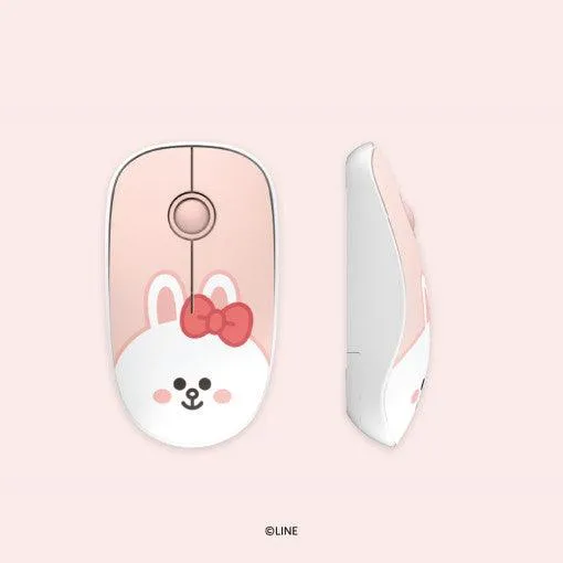 LINEFRIENDS Multi Pairing Wireless Silent Mouse★Noiseless Button/ Slim Design