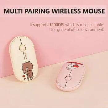 LINEFRIENDS Pairing Wireless Silent Mouse★Noiseless Button/ Slim Design