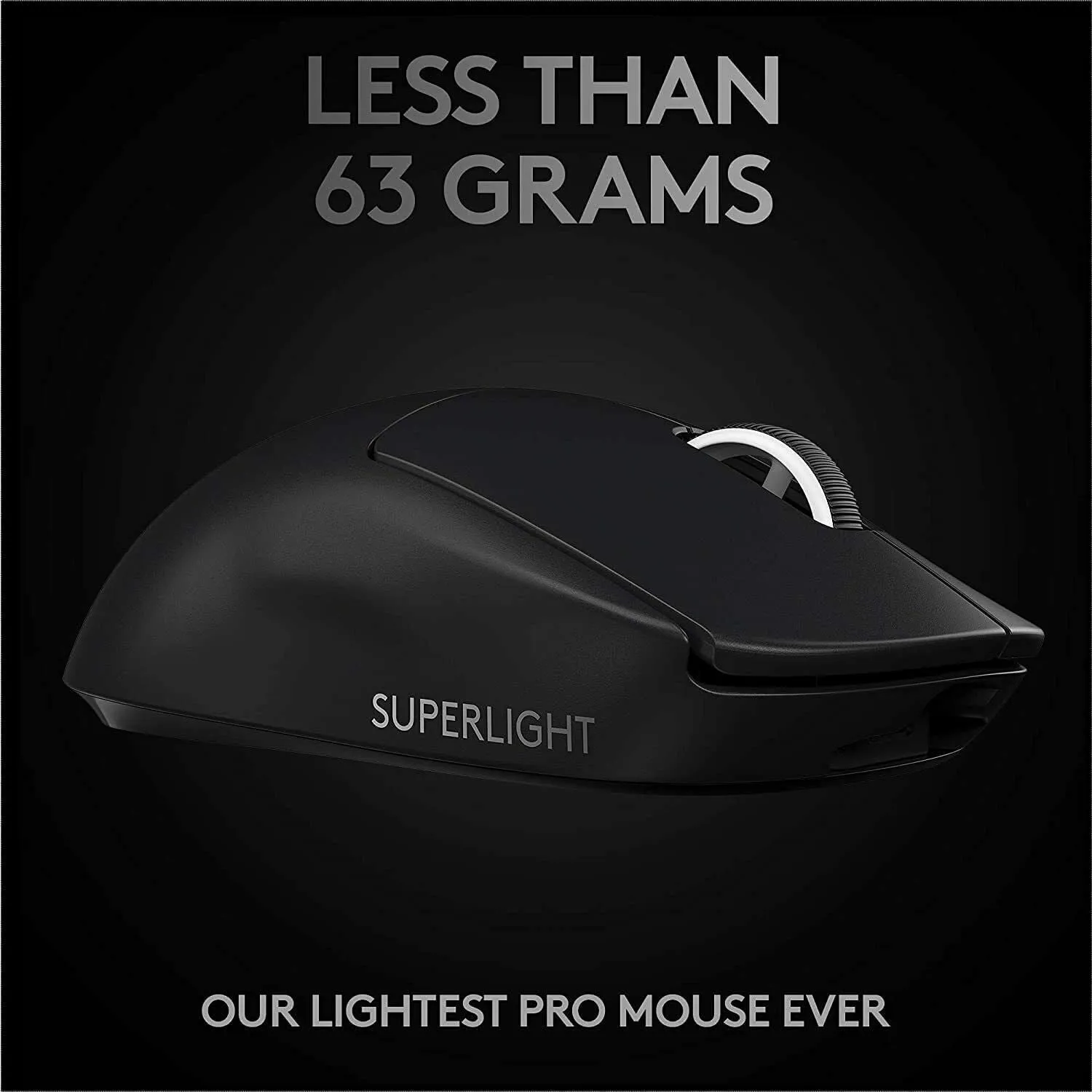 Logitech G PRO X Superlight Wireless Gaming Mouse Hero 25K Sensor, 910-005878