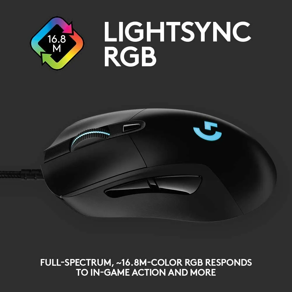 Logitech G403 Hero Wired RGB Gaming Mouse