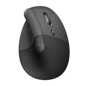 Logitech Lift Vertical Ergonomic Mouse, Wireless, Bluetooth, Graphite, USB, 6 Buttons