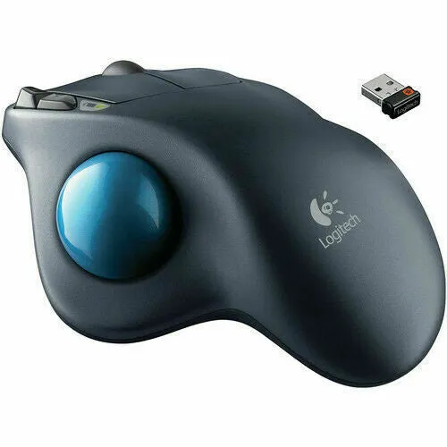 Logitech M570 Wireless Laser Trackball Ergonomic Mouse for PC & Mac, 910-001799