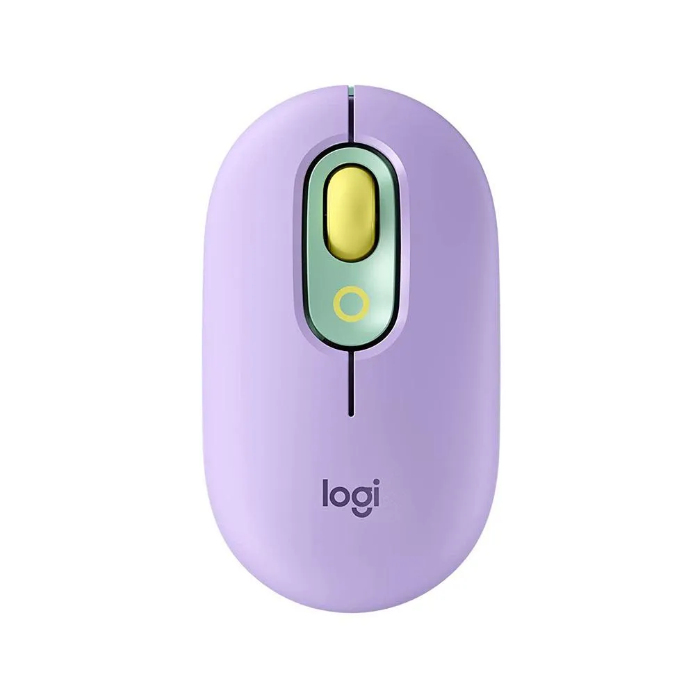 Logitech Mouse POP, Wireless Mouse with Customizable Emojis, SilentTouch Technology, Precision/Speed Scroll, Compact Design, Bluetooth, Multi-Device, OS Compatible - Daydream Mint