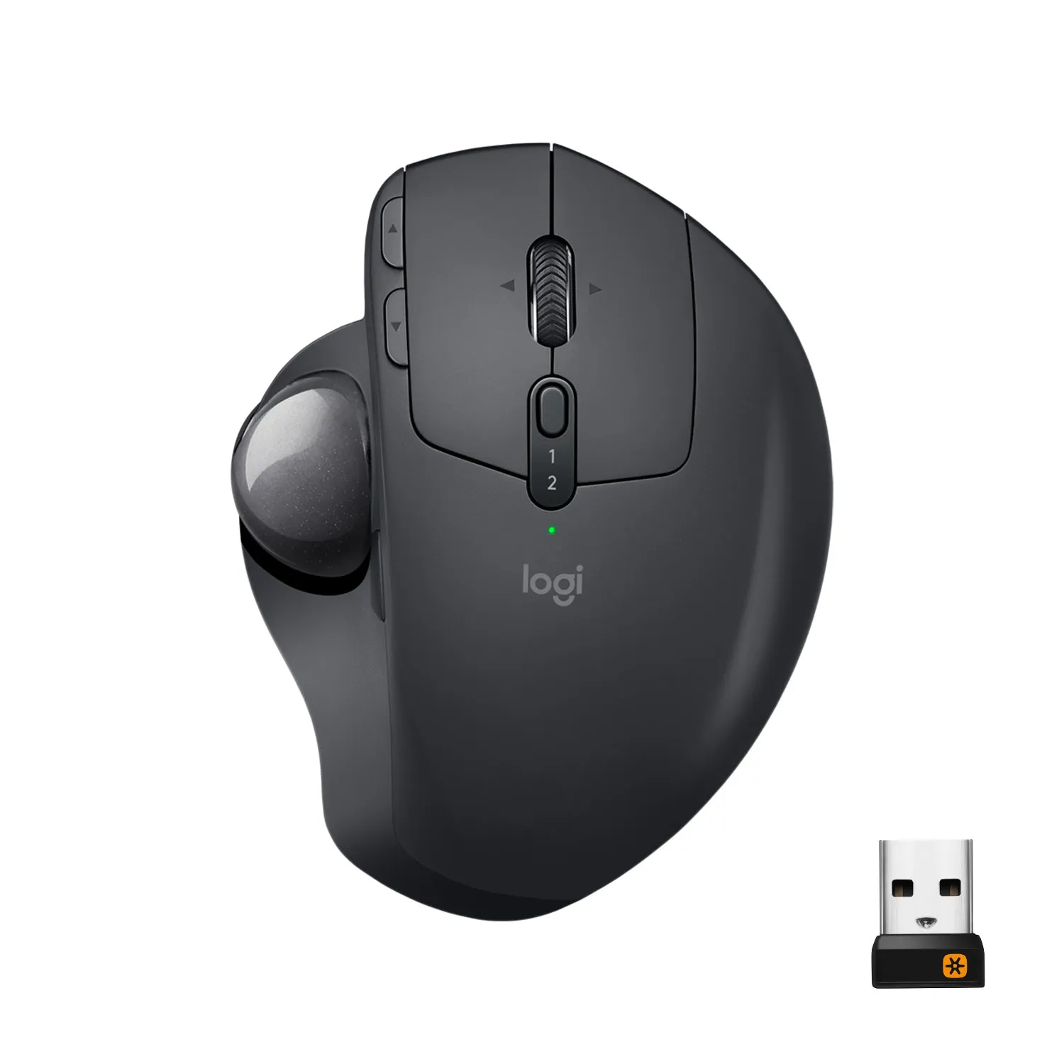 Logitech Mx Ergo - Trackball - Optical - 8 Buttons - Wireless - Bluetooth, 2.4 Ghz - Usb Wireless Receiver