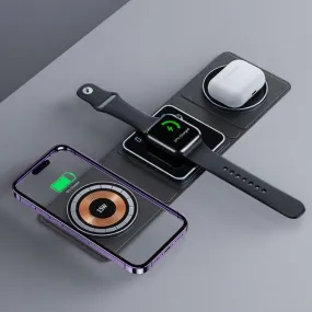 LovelyRLovely 3 IN 1 Magnetic Folding Wireless Charger Station