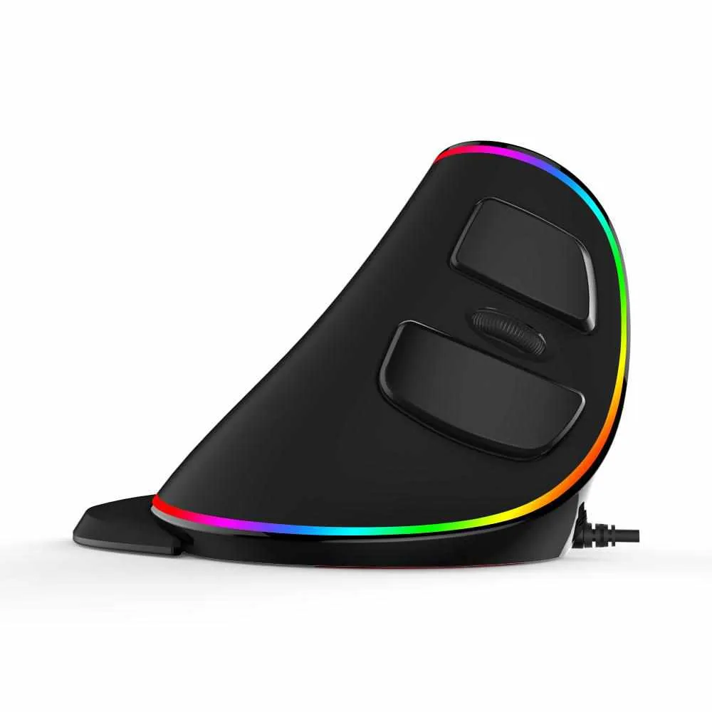 M618Plus Ergonomic Vertical Mouse With RGB Backlight 6 Buttons 4000 DPI