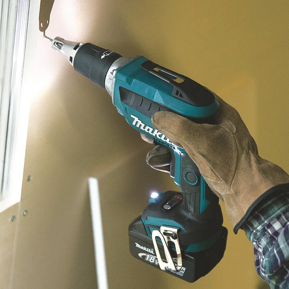 Makita DFS452Z 18V LXT Brushless Drywall Screwdriver With 1 x 5.0Ah Battery & Charger