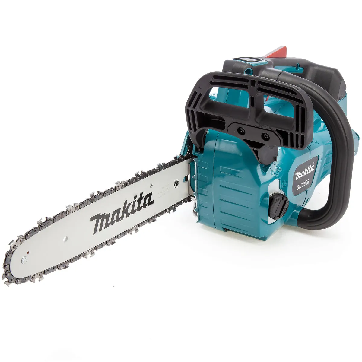 Makita DUC306PT2 36V LXT Brushless Top Handle Chainsaw With 2 x 5.0Ah Batteries & Charger