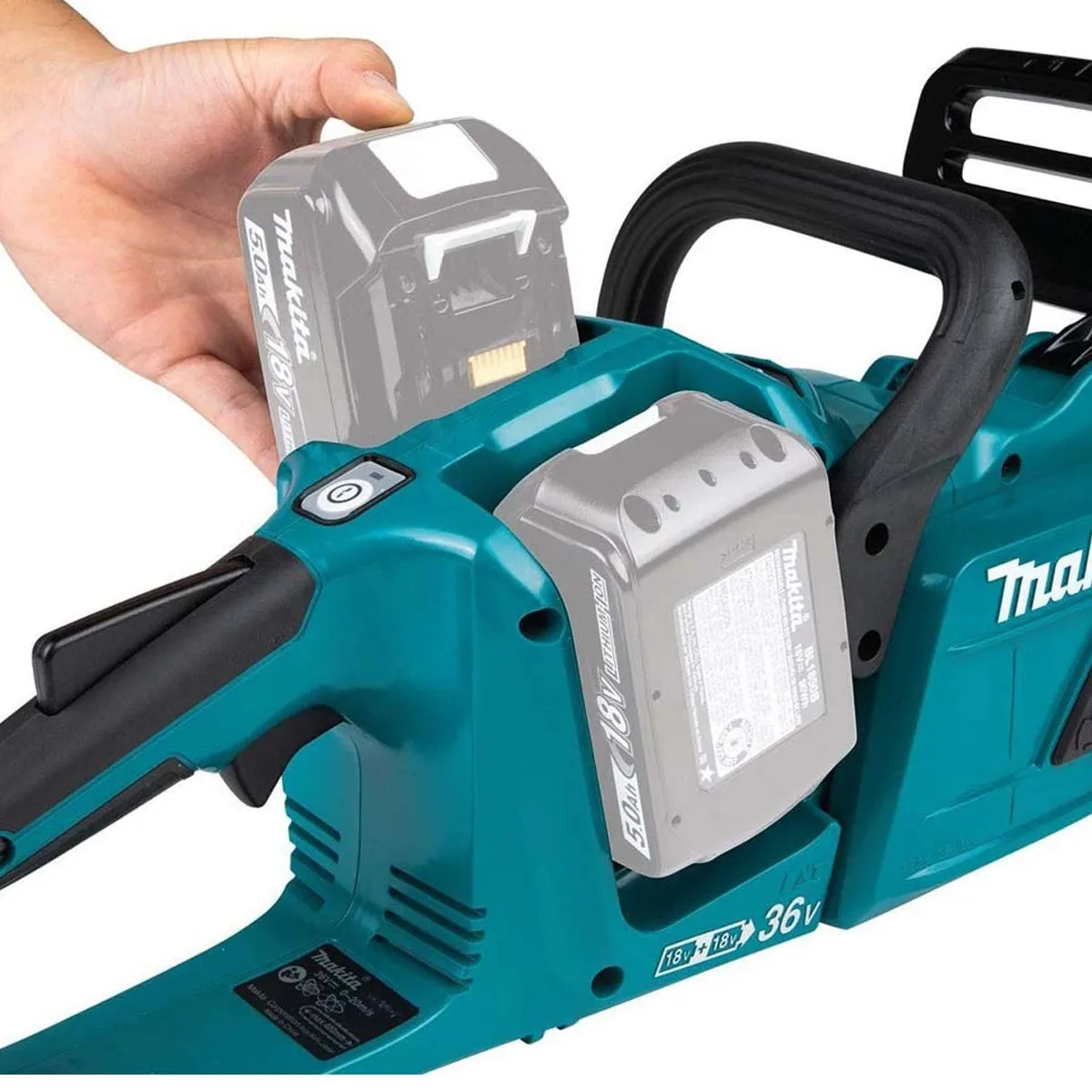 Makita DUC353PT2 36V 35cm Brushless Chainsaw With 2 x 5.0Ah Batteries & Charger