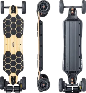 Meepo Ninja Hurricane Bamboo Series Electric Skateboard Dual 3500W Motors 31 MPH 19 Miles 544Wh New