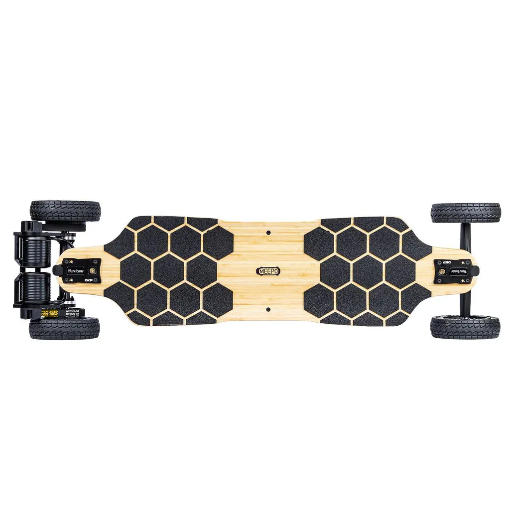 Meepo Ninja Hurricane Bamboo Series Electric Skateboard Dual 3500W Motors 31 MPH 19 Miles 544Wh New