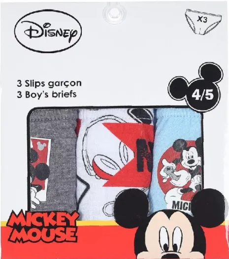 Mickey Mouse 3 Pair of Briefs/Knickers