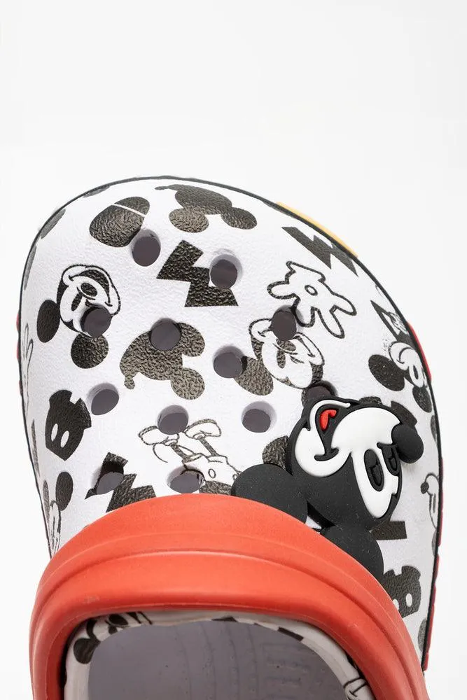 Mickey Mouse Clog White