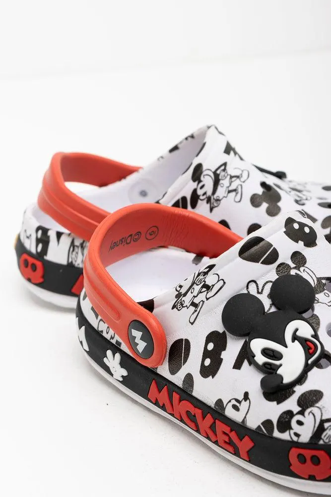 Mickey Mouse Clog White