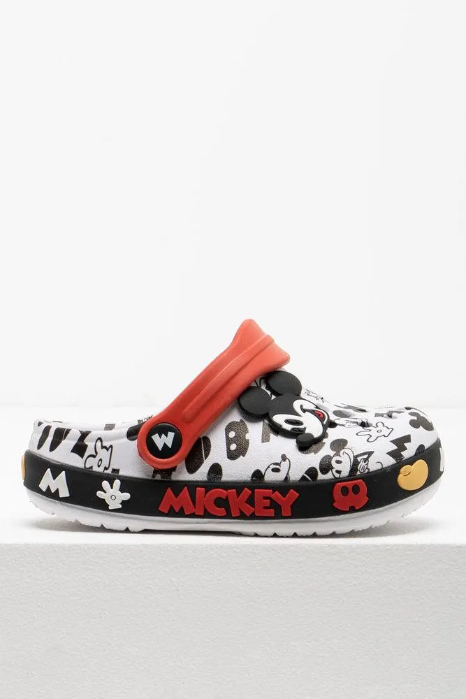 Mickey Mouse Clog White