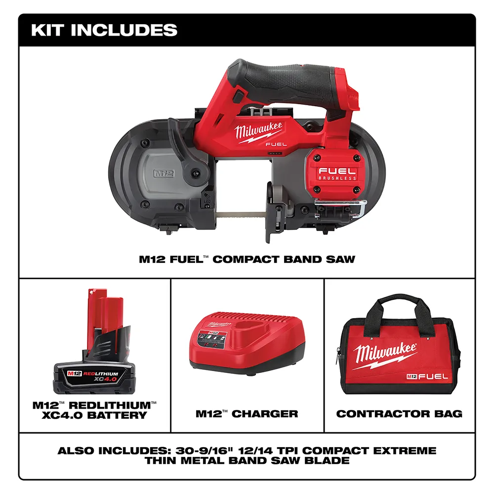 Milwaukee M12 Fuel Compact Band Saw Kit