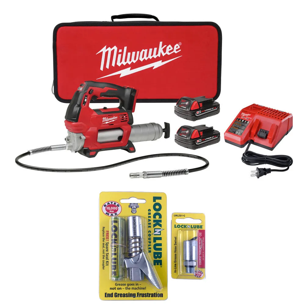 Milwaukee M18™ Cordless 2-Speed Grease Gun