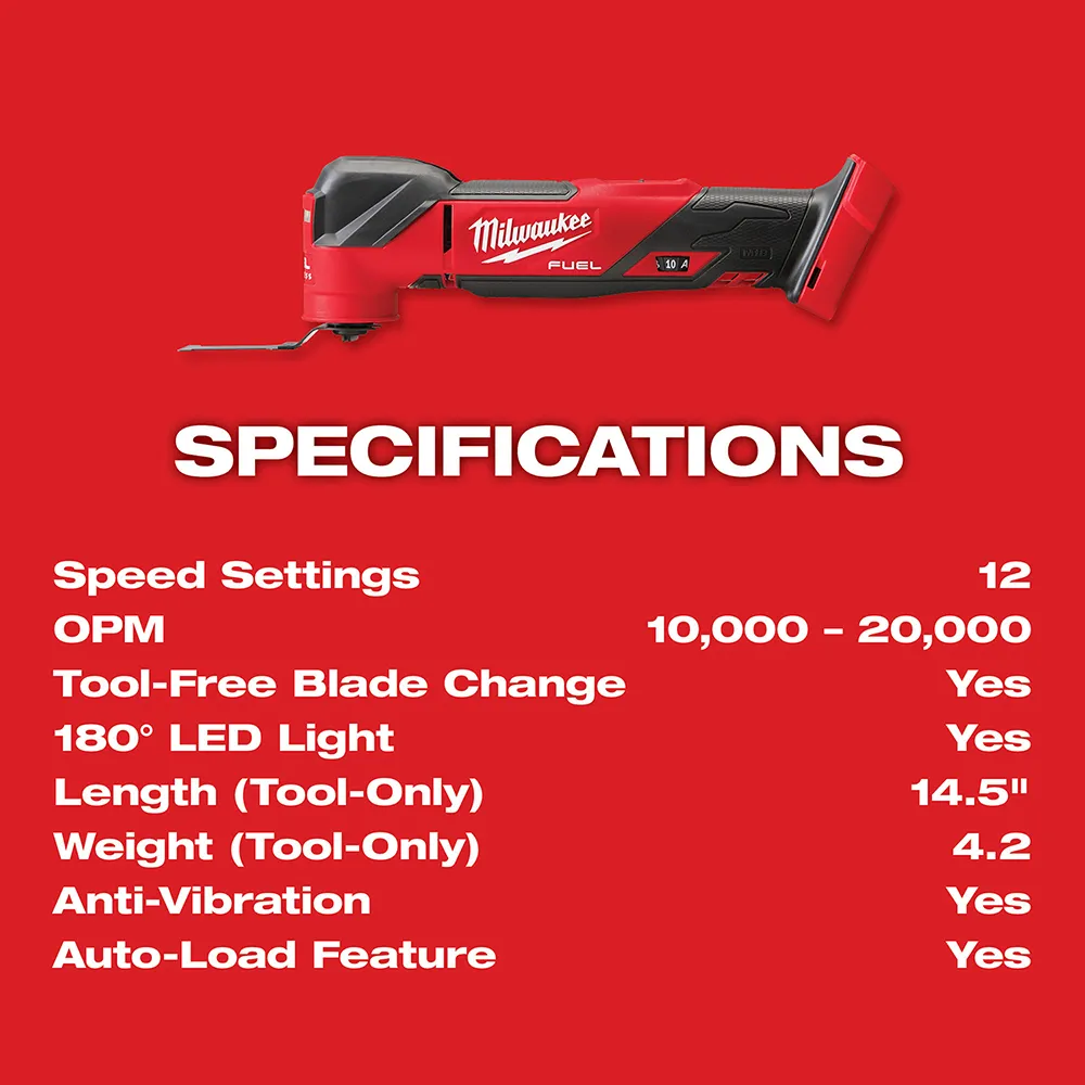 Milwaukee M18 Fuel Oscillating Multi-Tool Kit