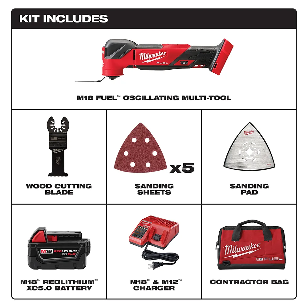 Milwaukee M18 Fuel Oscillating Multi-Tool Kit